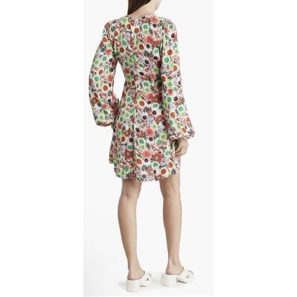 AFRM Caprice Floral Long Sleeve Mini Dress XS - Picture 5 of 5